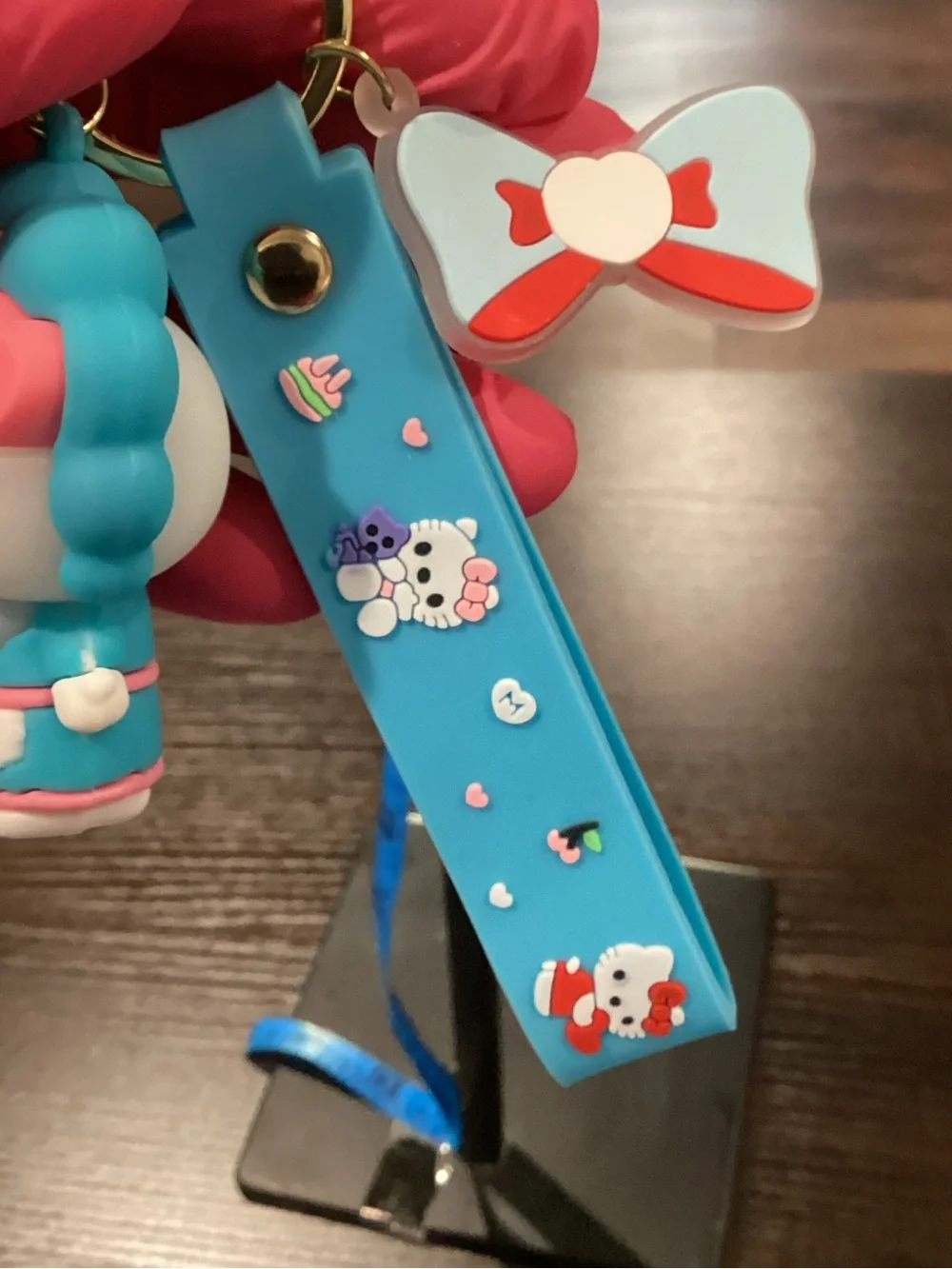 NWOT - Hello Kitty - Blue Keychain - Brand New Never Used! FREE GIFT!